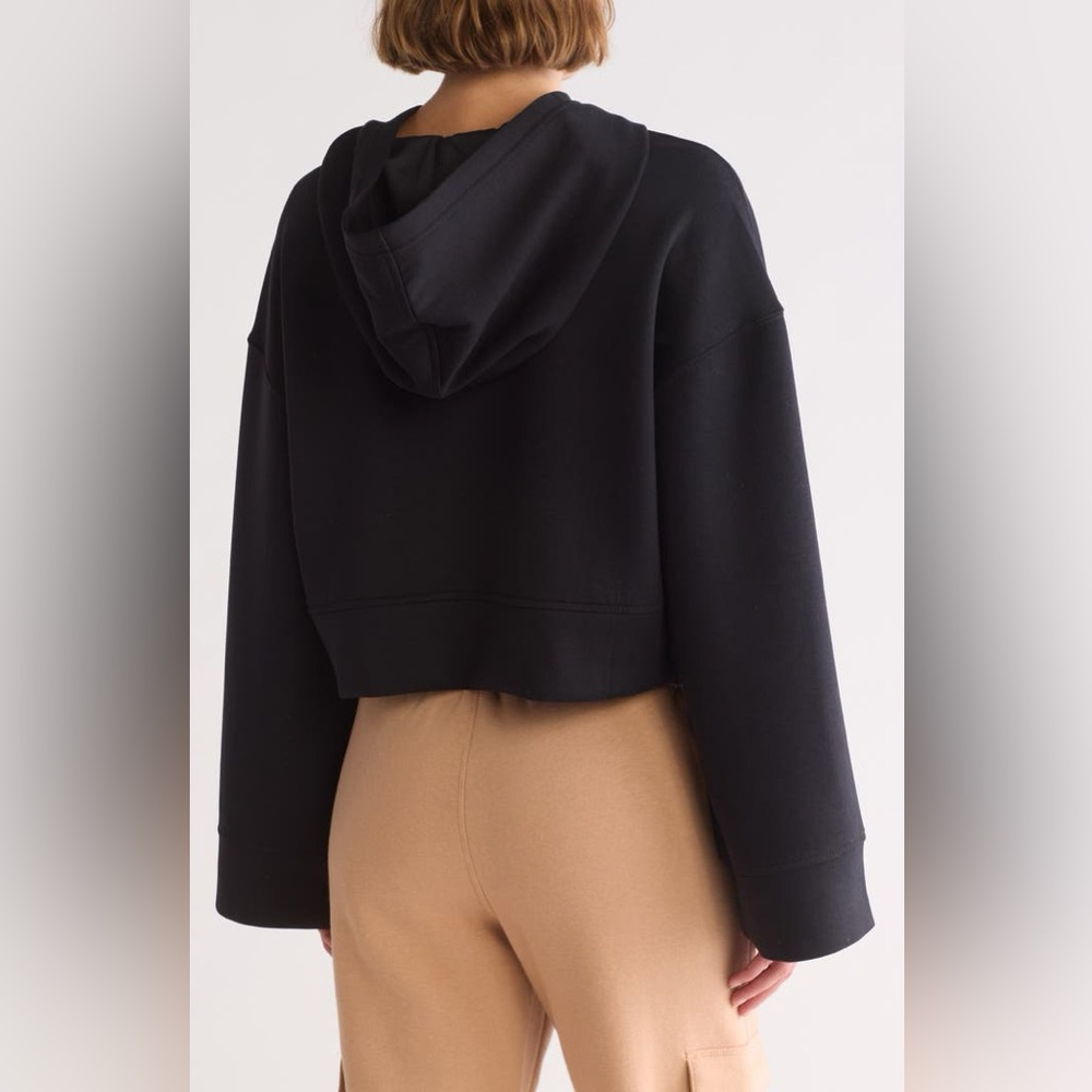 FP Movement Playing Games Hoodie - Cropped Athletic Pullover Black Oversized Med - Picture 10 of 10